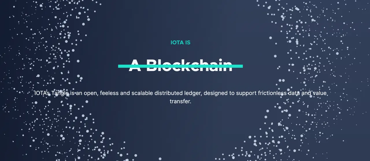 IOTA crypto is not actually a blockchain, instead it uses a technology called the Tangle.