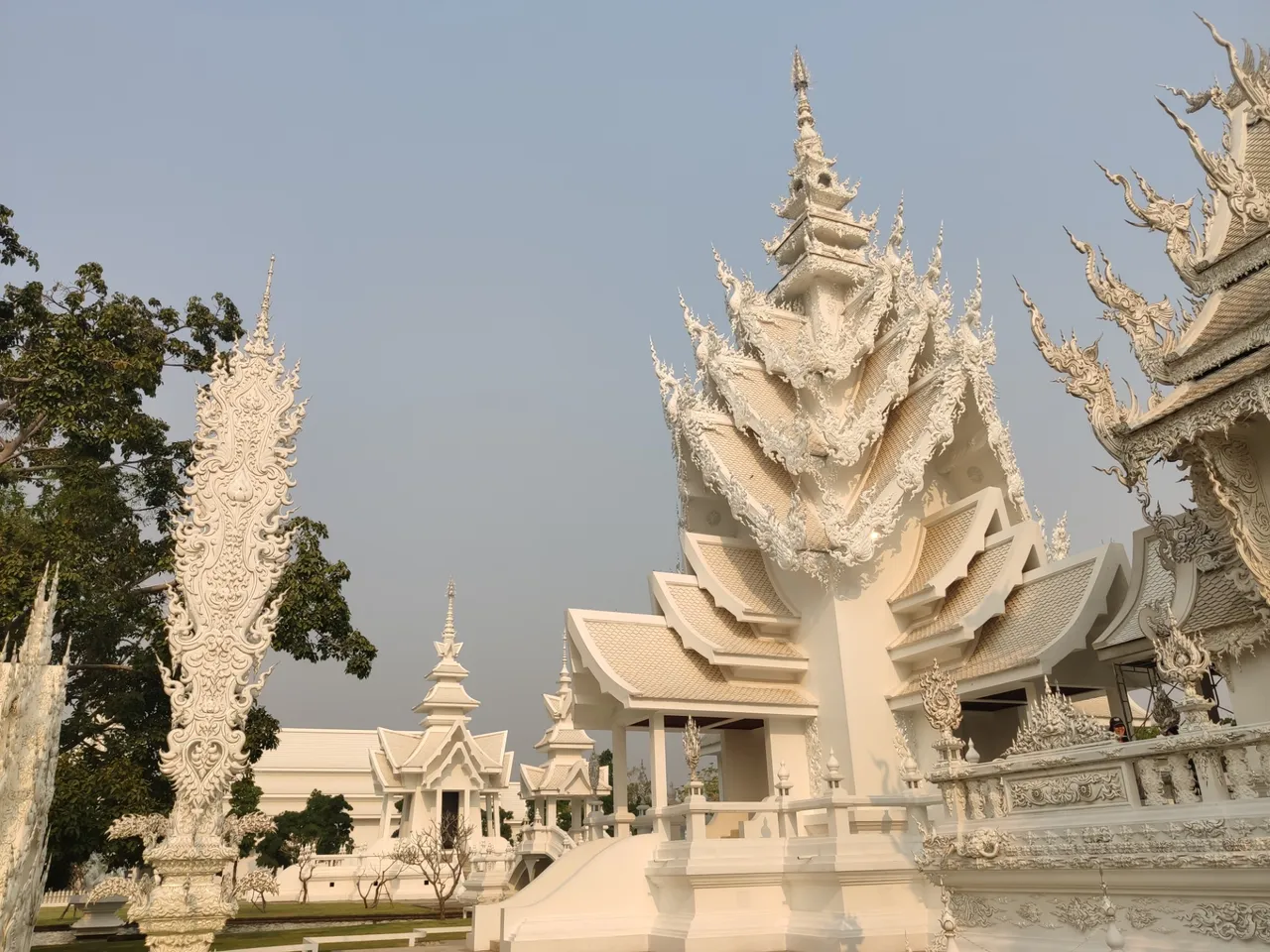 Three tiled roofs as in the ancient Thai style