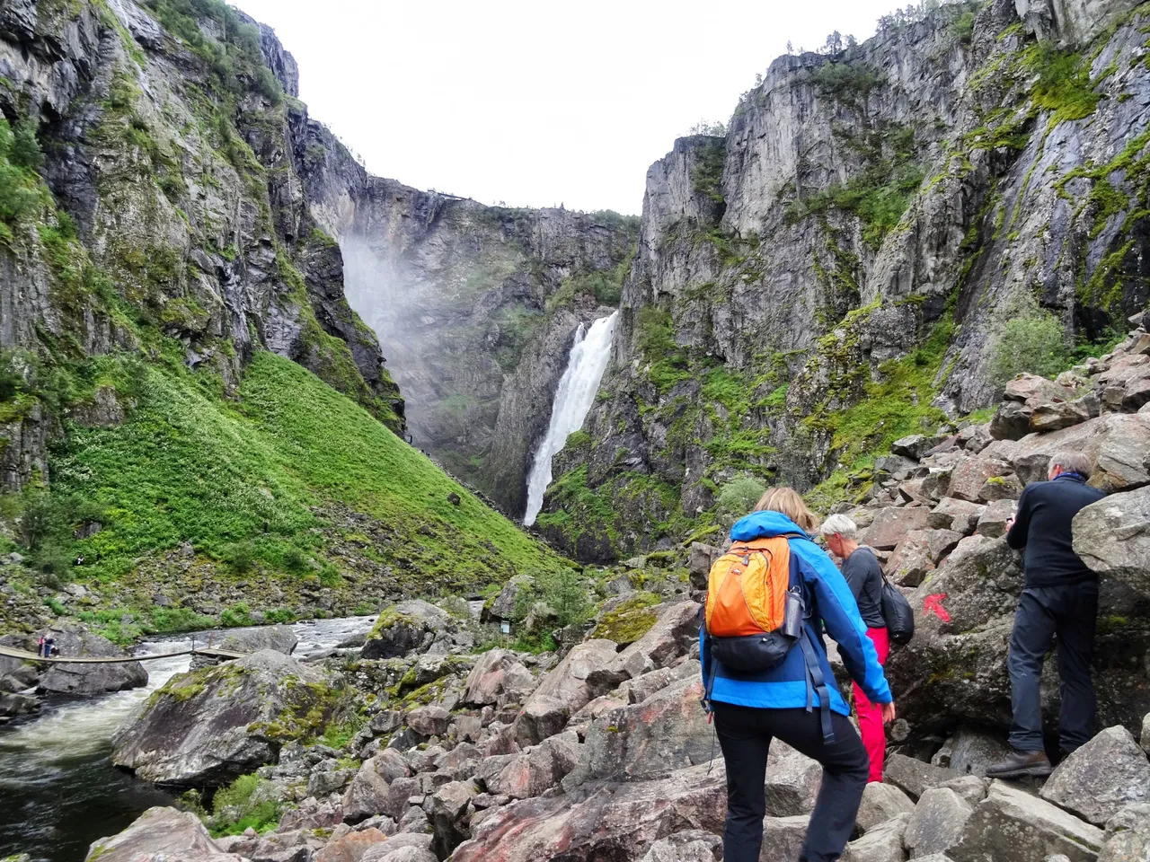 On steep and rocky ways.