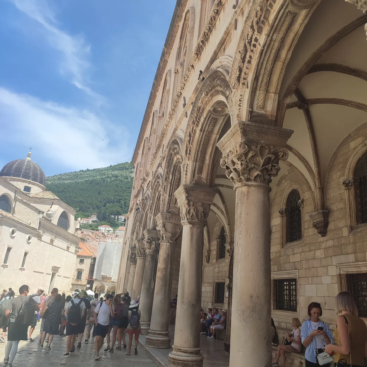 Sponza palace columns