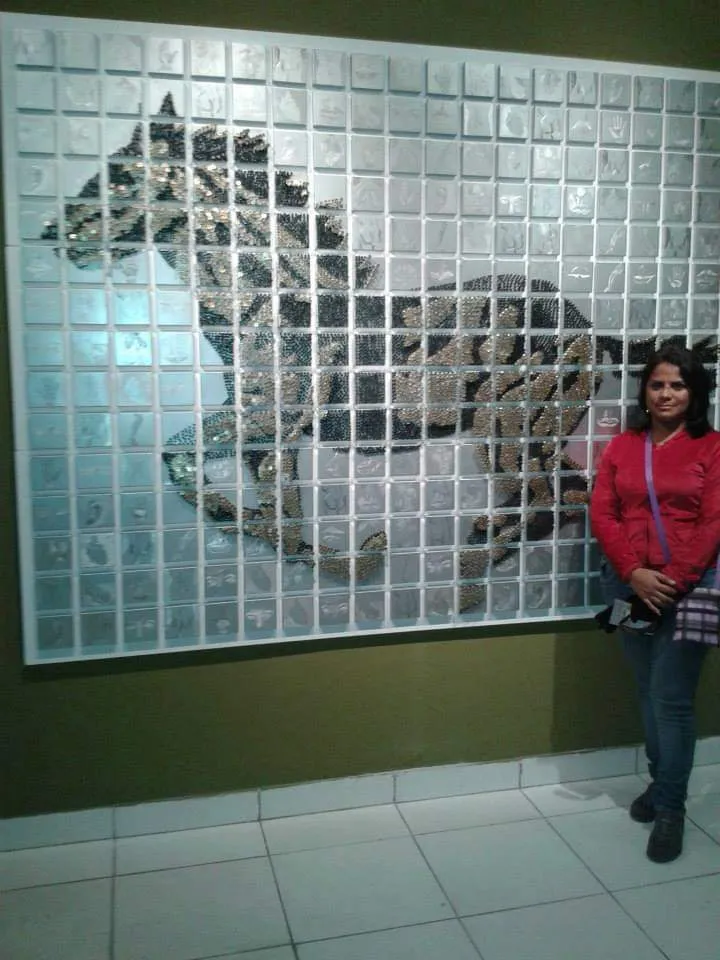 Art exhibited in one of the local museums in Lima Peru
