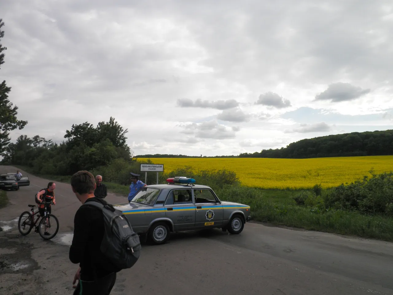 We were escorted by police for safe passage