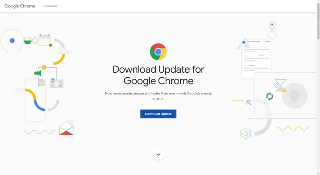 Fake Chrome update