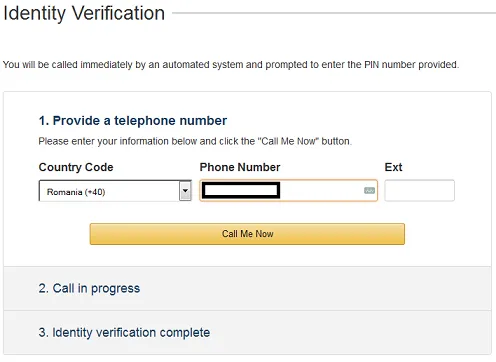 aws identity verification step