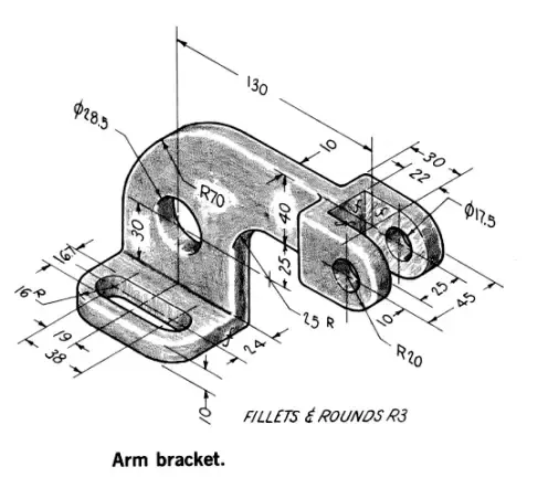 Model Arm Bracket In Solidworks