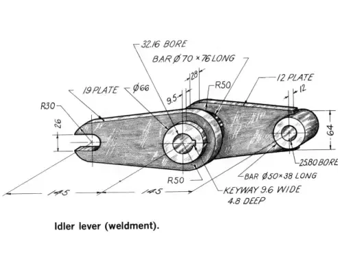 Model Idler Lever In Solidworks