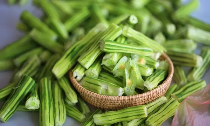 Drumstick seed pods pealed