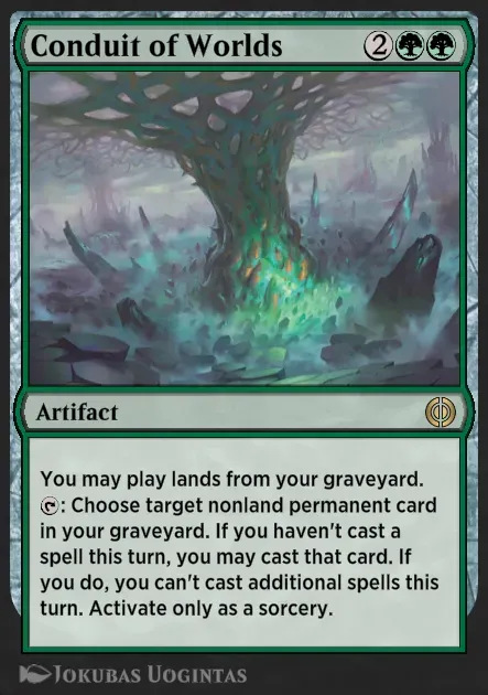 A great card that will allow me to play numerous lands
