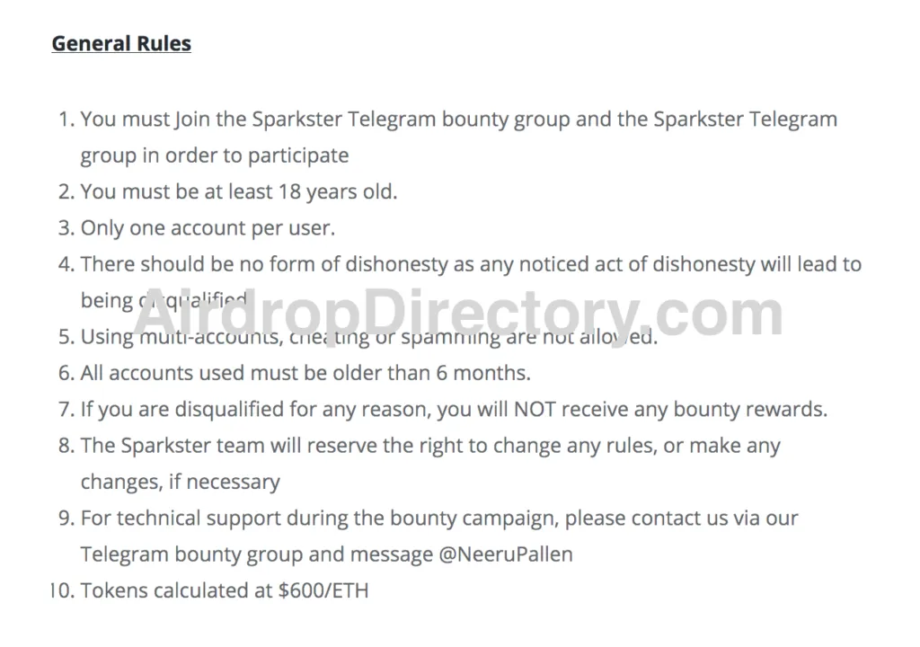 Sparkster Airdrop Tutorial 11.2