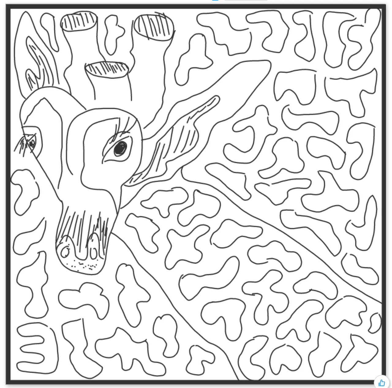 white giraffe