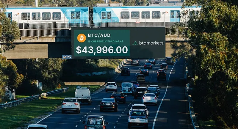 BTC Markets billboard