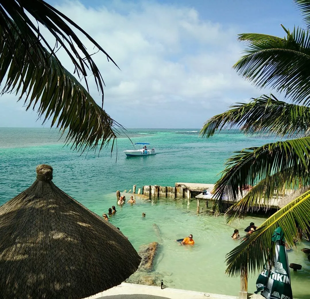 Hanging at The Split on Caye Caulker