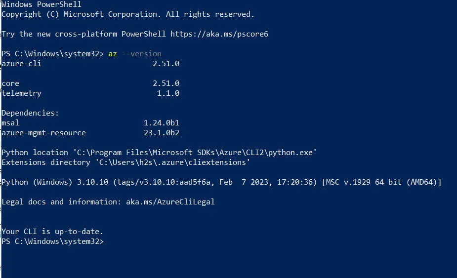 Installing-Azure-CLI-on-Windows-10-or-11