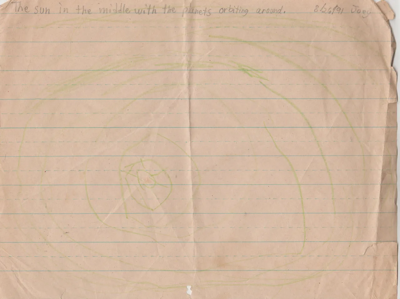 1991-08-26 - Monday - Drawing the Sun & Planets, Writing Letters, Joey Arnold Age Six-1.png