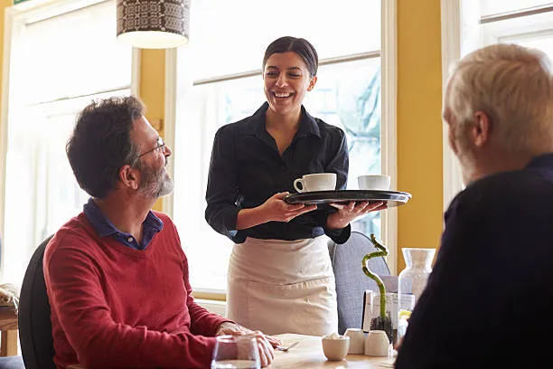 Image result for waitress serving a meeting