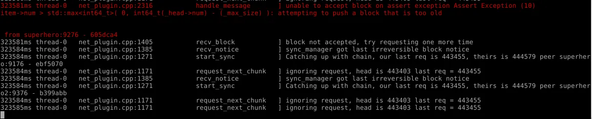 Block not accepted