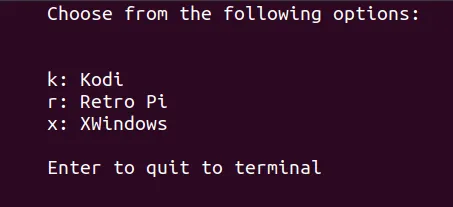 python linux boot menu
