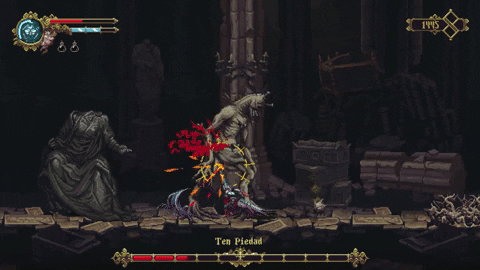 My first boss (non-tutorial one) was a Hell to beat