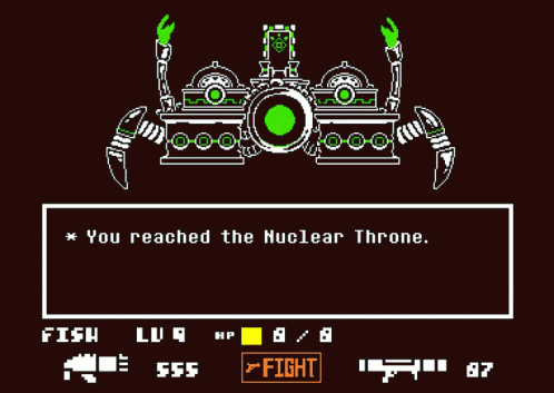 Nuclear Throne got so popular that it crossed to Undertale, cool right?