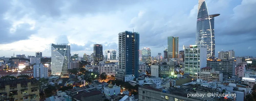 Image of Ho Chi Minh City, early evening