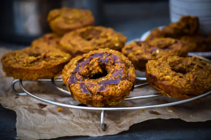 Healthy Maple Peanut Butter Pumpkin Snack Doughnuts (5).jpg